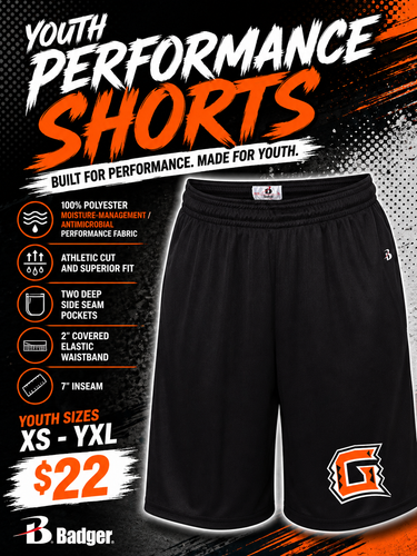 Diller-Odell Track Fundraiser – Badger 2119 Youth Performance Shorts