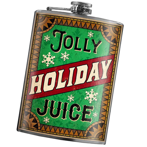 Trixie & Milo - Flask - Jolly Holiday Juice christmas, stocking stuffers