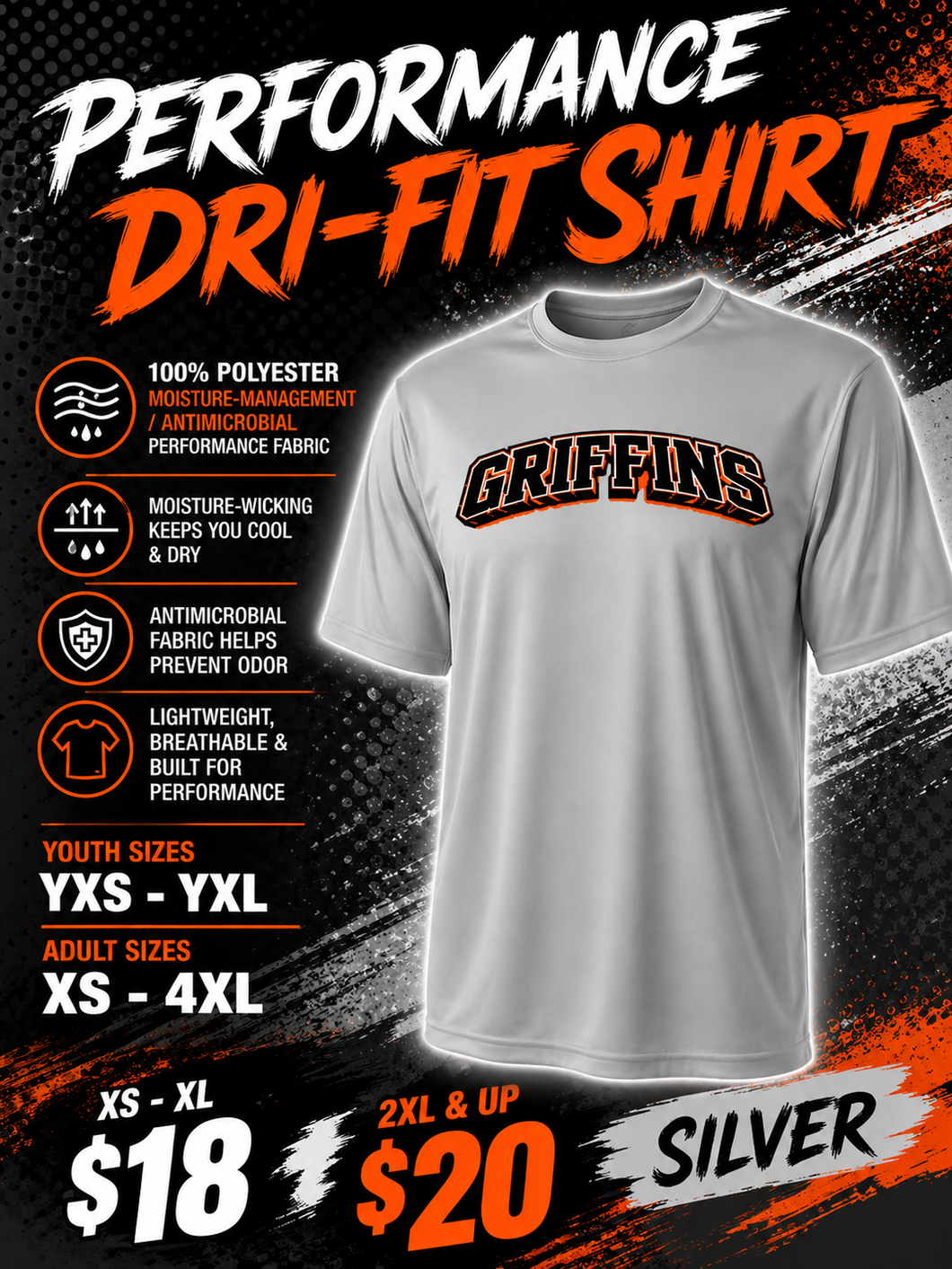 Diller-Odell Track Fundraiser – Badger 5100 Dri-Fit Performance Shirt