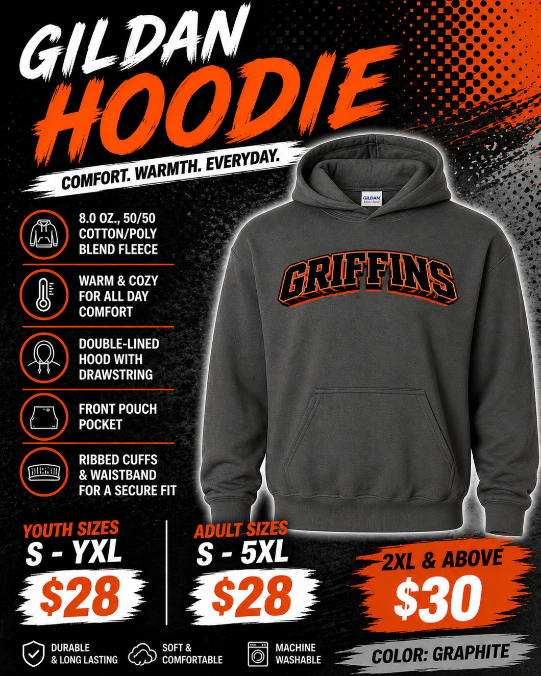 Diller-Odell Track Fundraiser – Gildan Hoodie