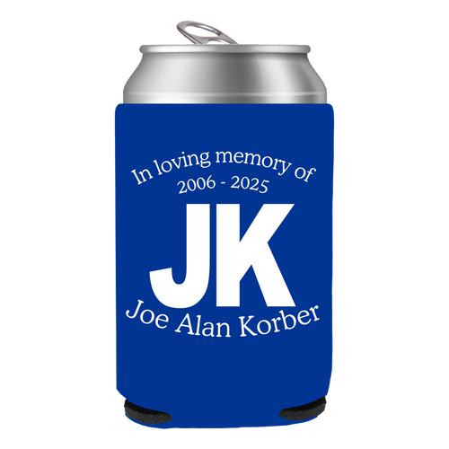 Joe Alan Korber Memorial Koozie