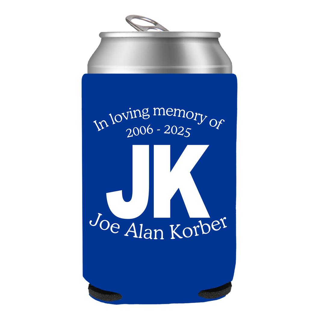 Joe Alan Korber Memorial Koozie