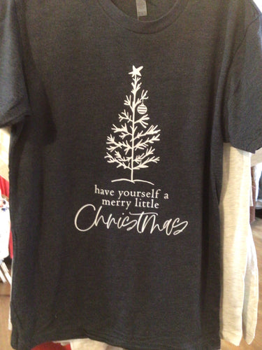 Merry Xmas Tree Navy