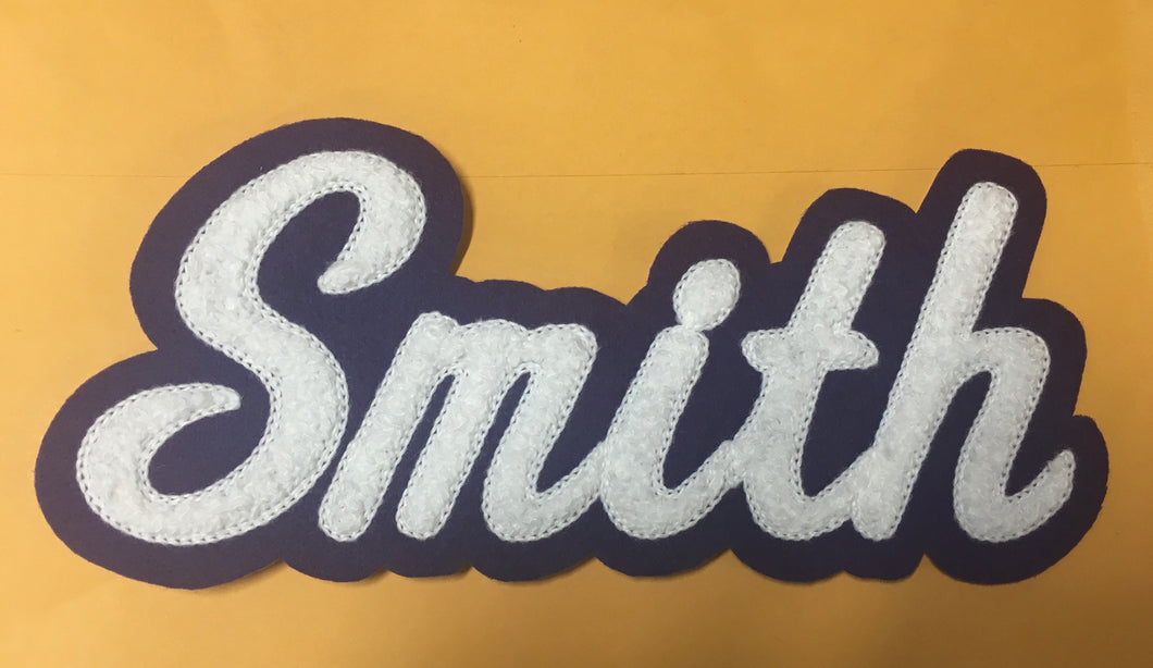 Letter Jacket Name Patch - Chenille - $4 Per Letter